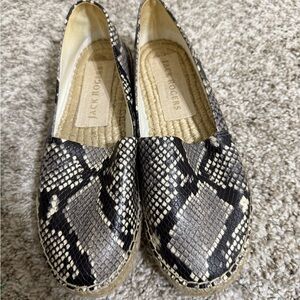 Jack Rogers Snakeskin Pattern Espadrilles